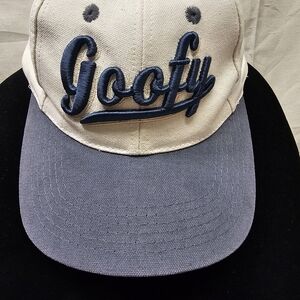 Disney Goofy Embroidered Cap in Cream and Blue
